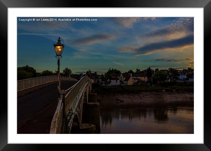  Bridge Over The Wye Chepstow Framed Mounted Print by Ian Lewis