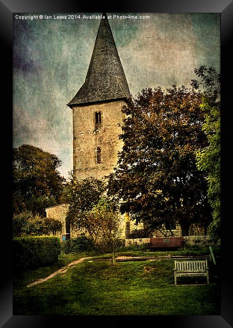  Bosham Church Tower Framed Print by Ian Lewis