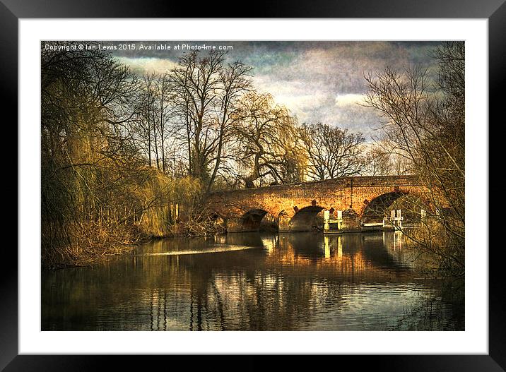 The Bridge at Sonning Framed Mounted Print by Ian Lewis