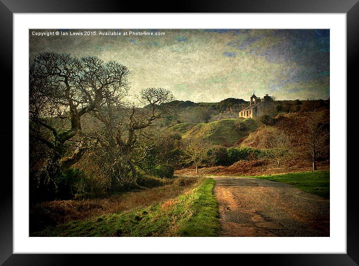  An Anglesey Lane Framed Mounted Print by Ian Lewis