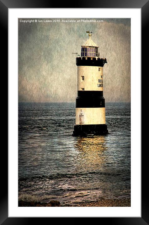  Penmon Trwyn Du Lighthouse Anglesey Framed Mounted Print by Ian Lewis