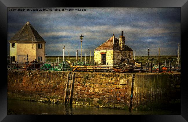  The Harbour At Maryport Framed Print by Ian Lewis