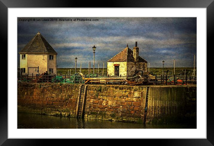  The Harbour At Maryport Framed Mounted Print by Ian Lewis