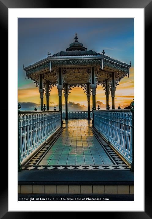 Magnificent Victorian Bandstand in Brighton Framed Mounted Print by Ian Lewis
