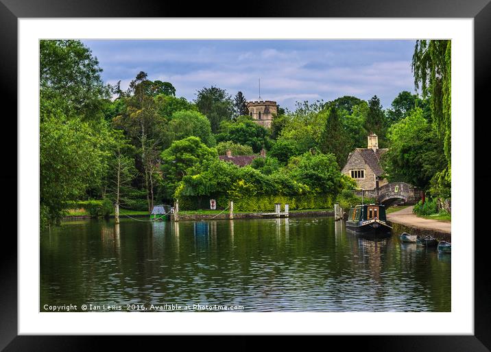 Iffley On The Thames Framed Mounted Print by Ian Lewis