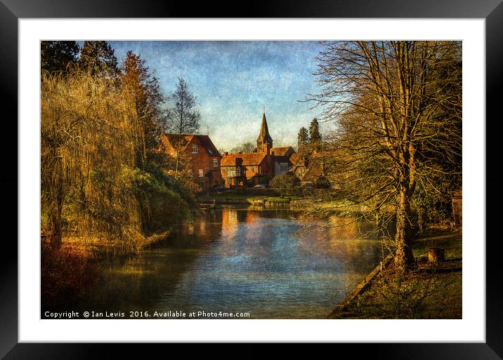 Whitchurch on Thames Framed Mounted Print by Ian Lewis