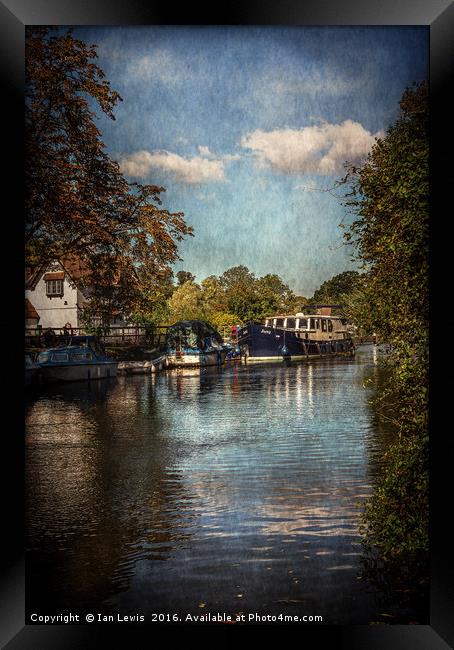 Above The Mill At Goring Framed Print by Ian Lewis