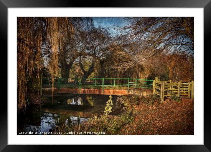The River Pang At Tidmarsh Framed Mounted Print by Ian Lewis