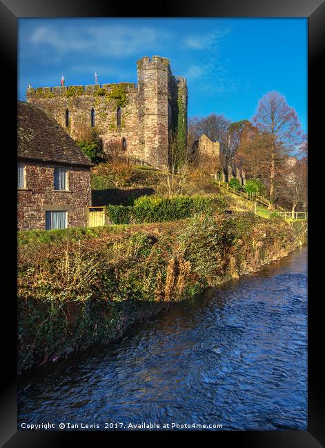 Brecon Castle Framed Print by Ian Lewis