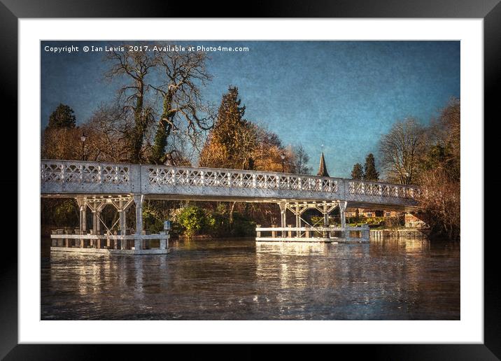 The Toll Bridge At Whitchurch Framed Mounted Print by Ian Lewis