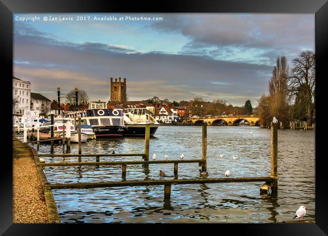 Henley on Thames Riverside Framed Print by Ian Lewis