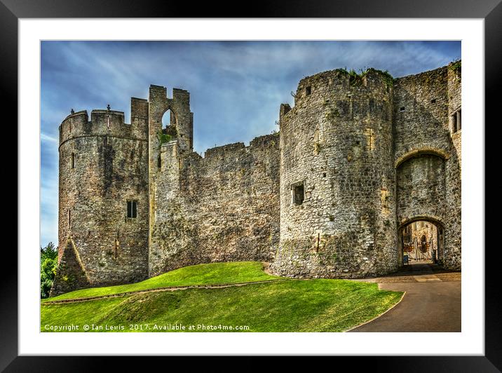 Gateway to Chepstow Castle Framed Mounted Print by Ian Lewis