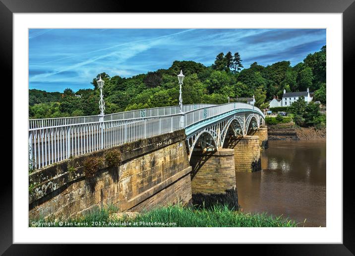 Bridge Over The River Wye Framed Mounted Print by Ian Lewis