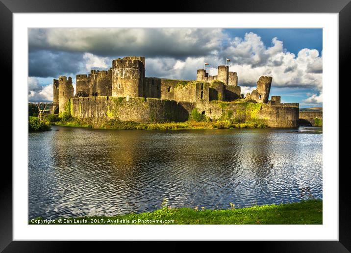 Majestic Medieval Fortress Framed Mounted Print by Ian Lewis