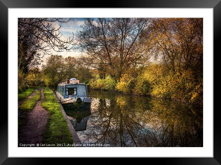 An Autumn Afternoon At Hungerford Framed Mounted Print by Ian Lewis