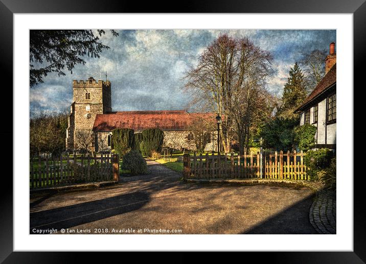 Holy Trinity Church Cookham Framed Mounted Print by Ian Lewis