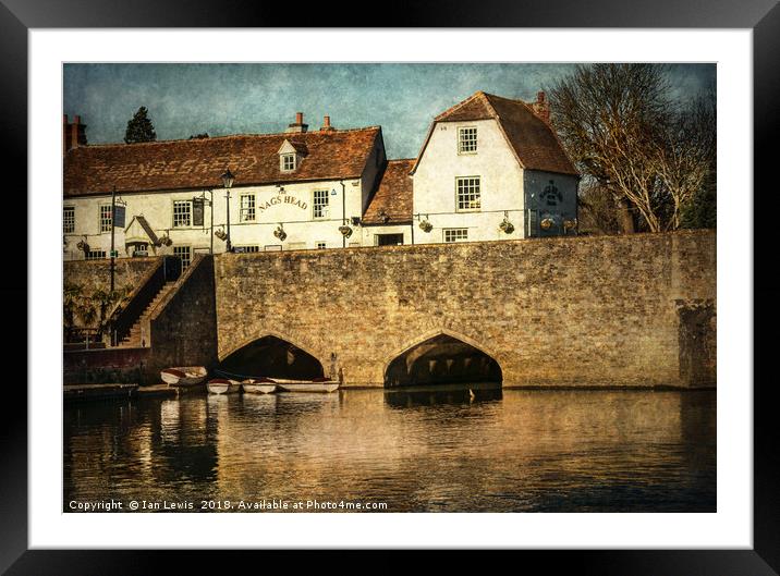 The Bridge At Abingdon Framed Mounted Print by Ian Lewis