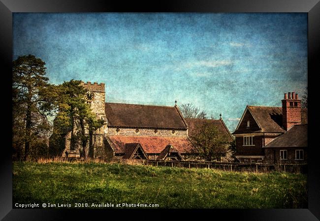 The Church at Streatley on Thames Framed Print by Ian Lewis
