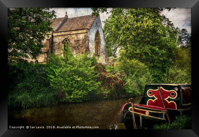 Church By The Oxford Canal Framed Print by Ian Lewis