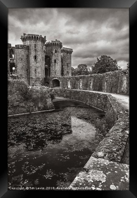 The Castle Moat Framed Print by Ian Lewis