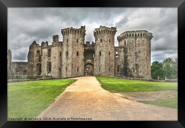 Gateway To The Castle Framed Print by Ian Lewis