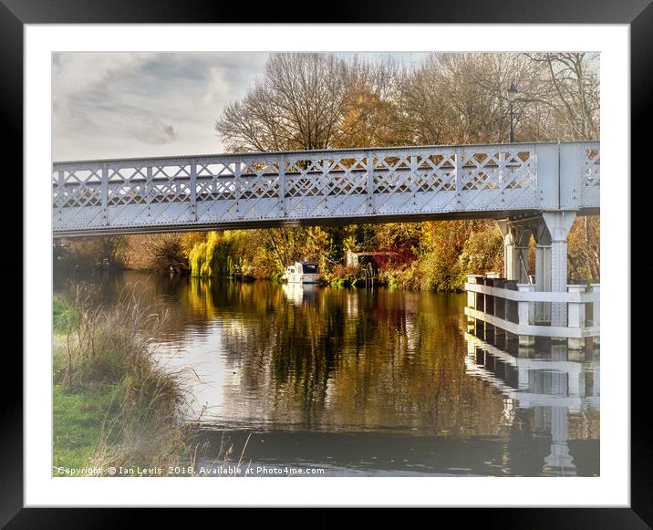 Through Whitchurch Toll Bridge Framed Mounted Print by Ian Lewis