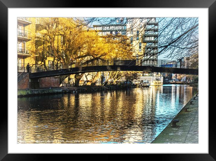 The River Kennet In Reading Framed Mounted Print by Ian Lewis