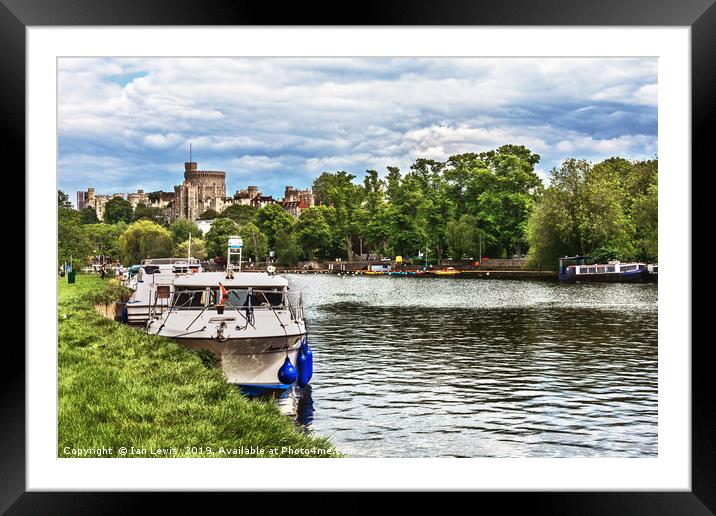 Over The Thames To Windsor Framed Mounted Print by Ian Lewis