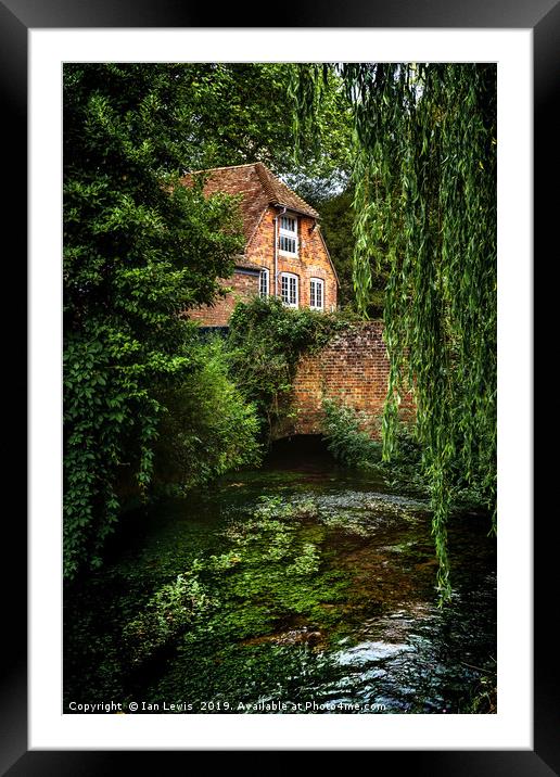 House By The River Framed Mounted Print by Ian Lewis