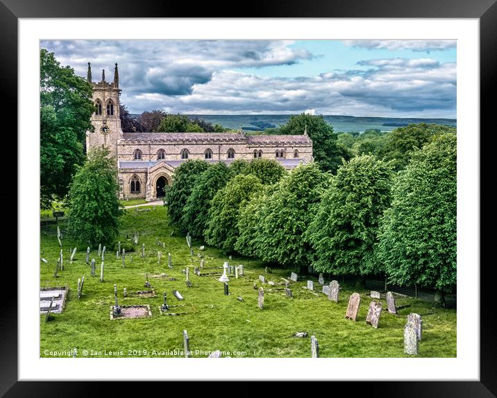 Church Of St Andrew Aysgarth Framed Mounted Print by Ian Lewis