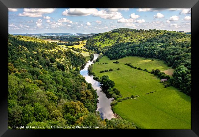 The Wye At Symonds Yat Framed Print by Ian Lewis