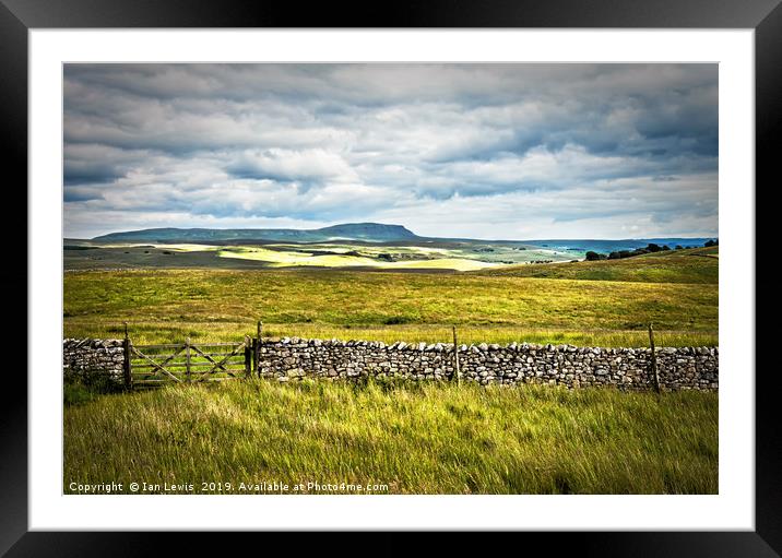 A View From Ribblehead Framed Mounted Print by Ian Lewis