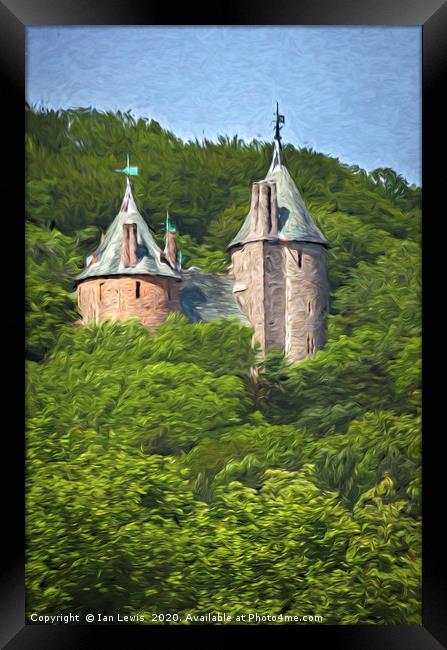  Castell Coch Impressionist Style Framed Print by Ian Lewis