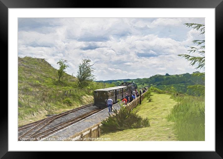 The Brecon Mountain Railway Framed Mounted Print by Ian Lewis