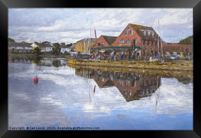 Emsworth Harbour Framed Print by Ian Lewis
