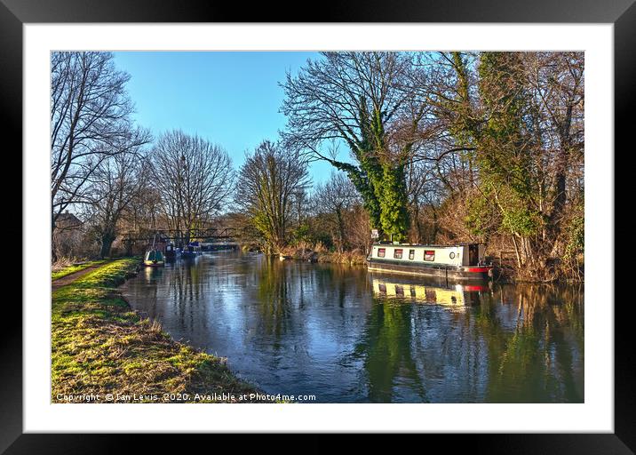 A Walk Along The Kennet Framed Mounted Print by Ian Lewis