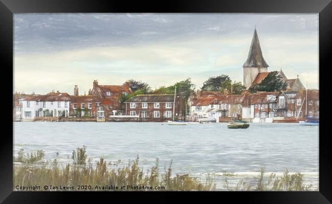 Picturesque Bosham Framed Print by Ian Lewis
