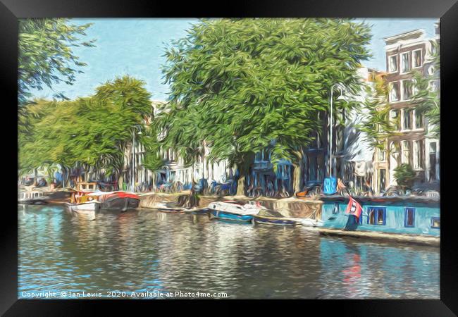 Impression of Amsterdam Framed Print by Ian Lewis