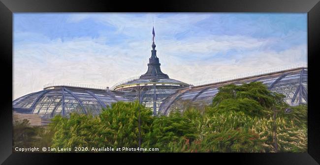 The Grand Palais Glass Roof Framed Print by Ian Lewis