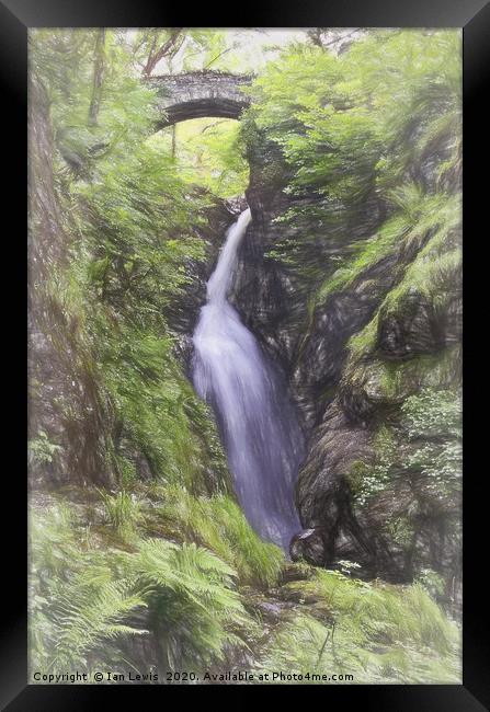 Aira Force Cumbria Framed Print by Ian Lewis