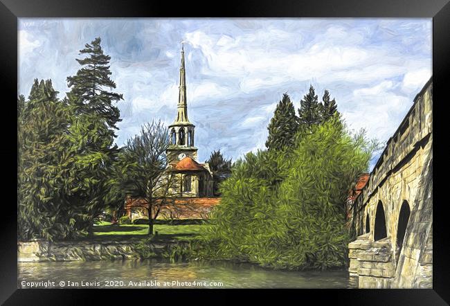 Church By The Thames Wallingford Framed Print by Ian Lewis