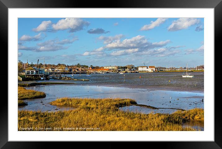 The River Deben Approaching Woodbridge Framed Mounted Print by Ian Lewis