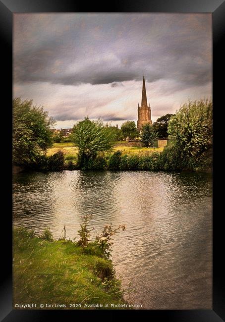 The Infant Thames At Lechlade Framed Print by Ian Lewis