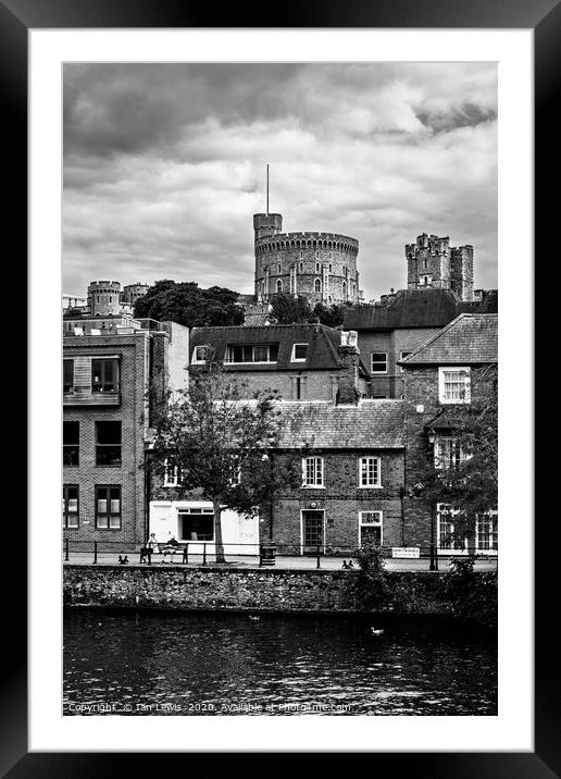 The Round Tower Above Windsor Framed Mounted Print by Ian Lewis