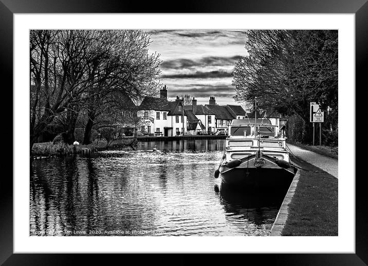 West Mills by the Kennet and Avon Framed Mounted Print by Ian Lewis