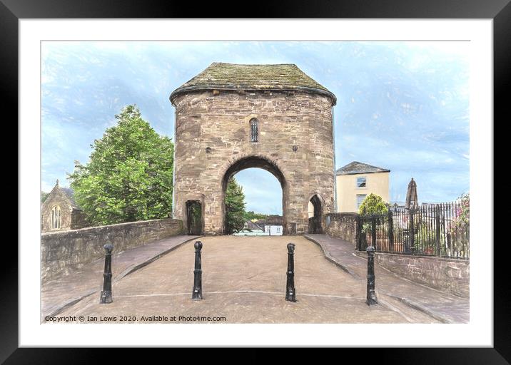 Gateway To Monmouth Digital Art Framed Mounted Print by Ian Lewis