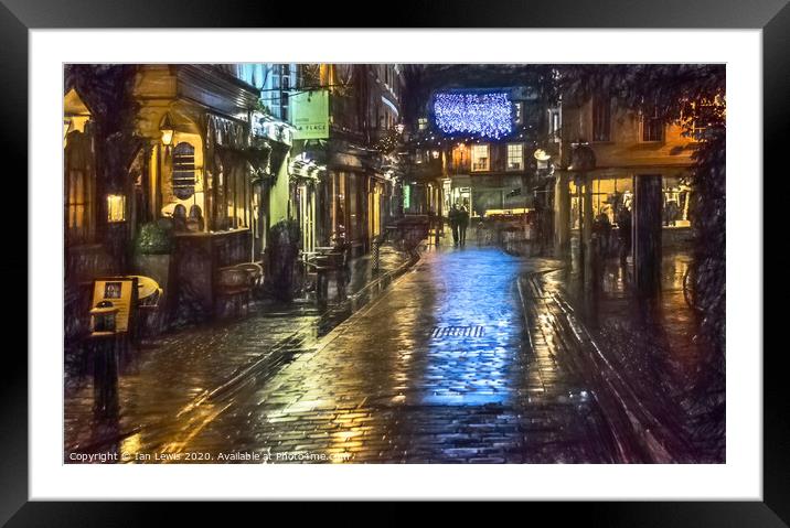 Festive Reflections of Winchester Framed Mounted Print by Ian Lewis