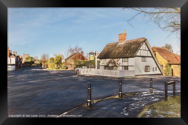 Tidmarsh Village in West Berkshire Framed Print by Ian Lewis