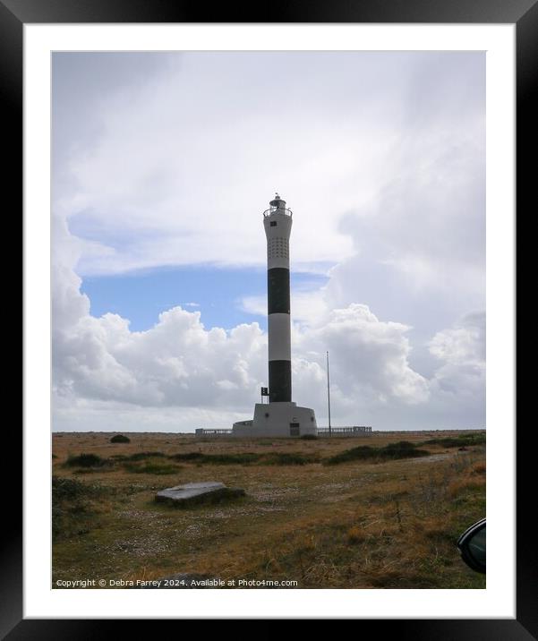 Dungeness Lighthouse Framed Mounted Print by Debra Farrey