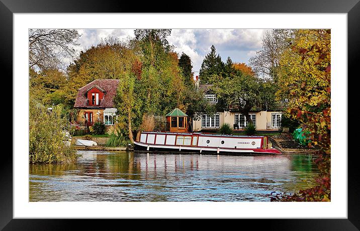 Cheerio Framed Mounted Print by Debra Farrey